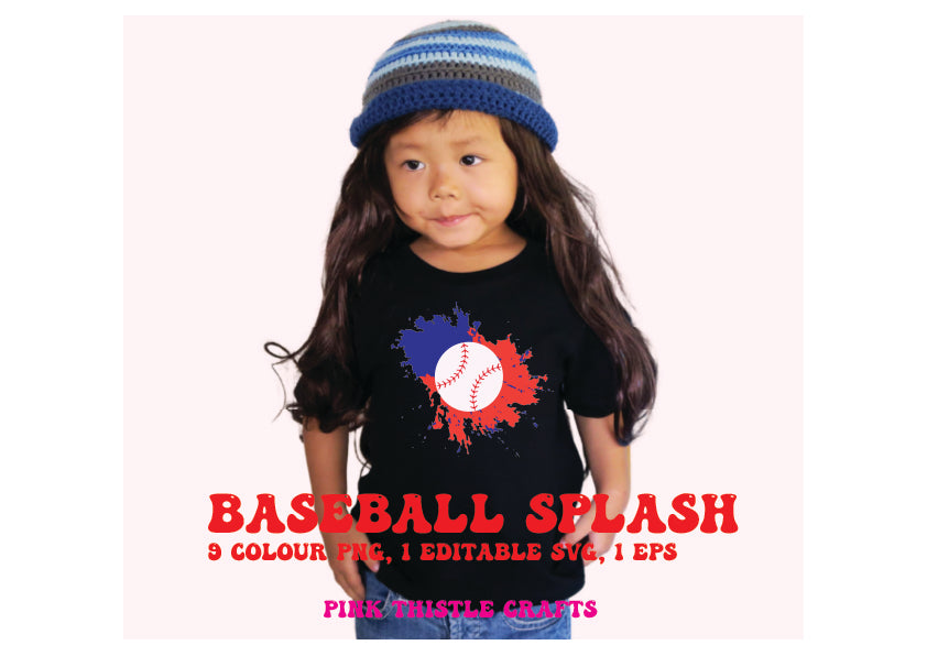 Color Splash Baseball SVG Bundle | Digital Download for Cricut & Silhouette | Vibrant Baseball Designs