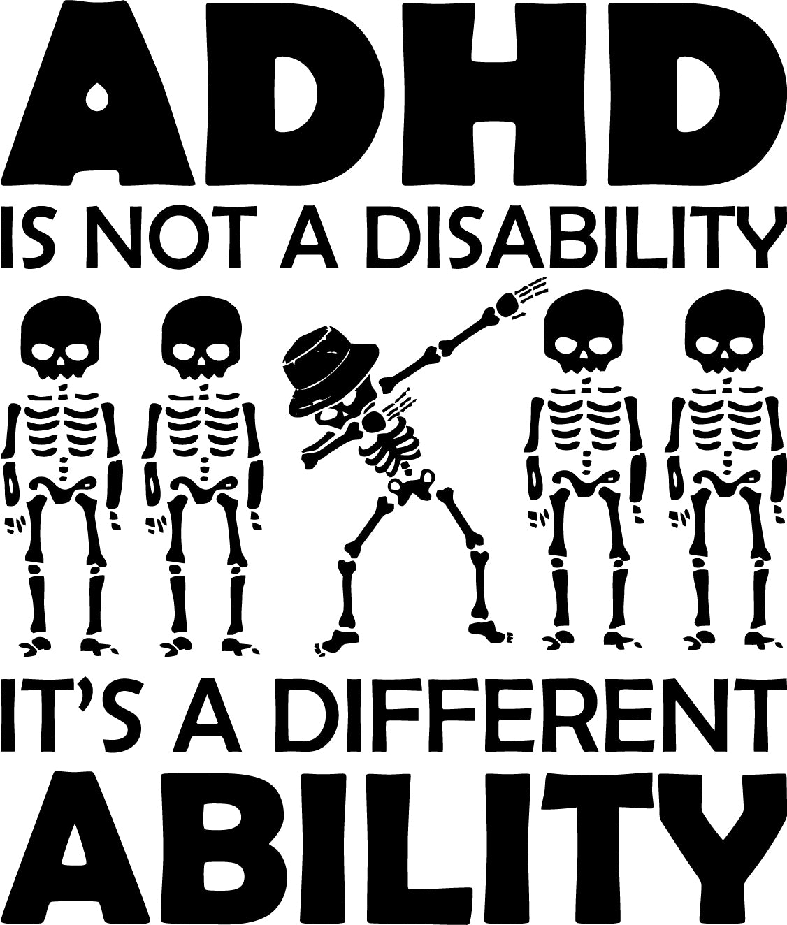 ADHD Embrace Neurodiversity SVG | Digital Download for Cricut & Silhouette | Neurodivergent Pride Design