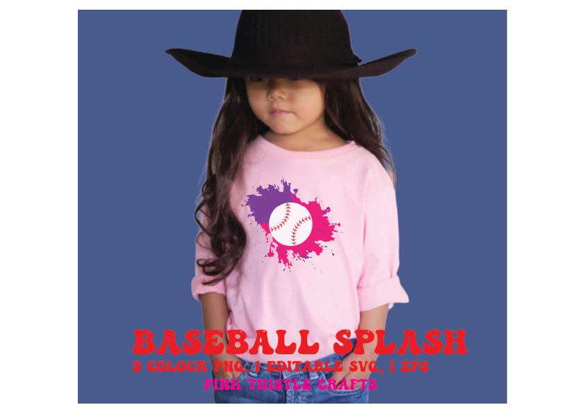 Color Splash Baseball SVG Bundle | Digital Download for Cricut & Silhouette | Vibrant Baseball Designs