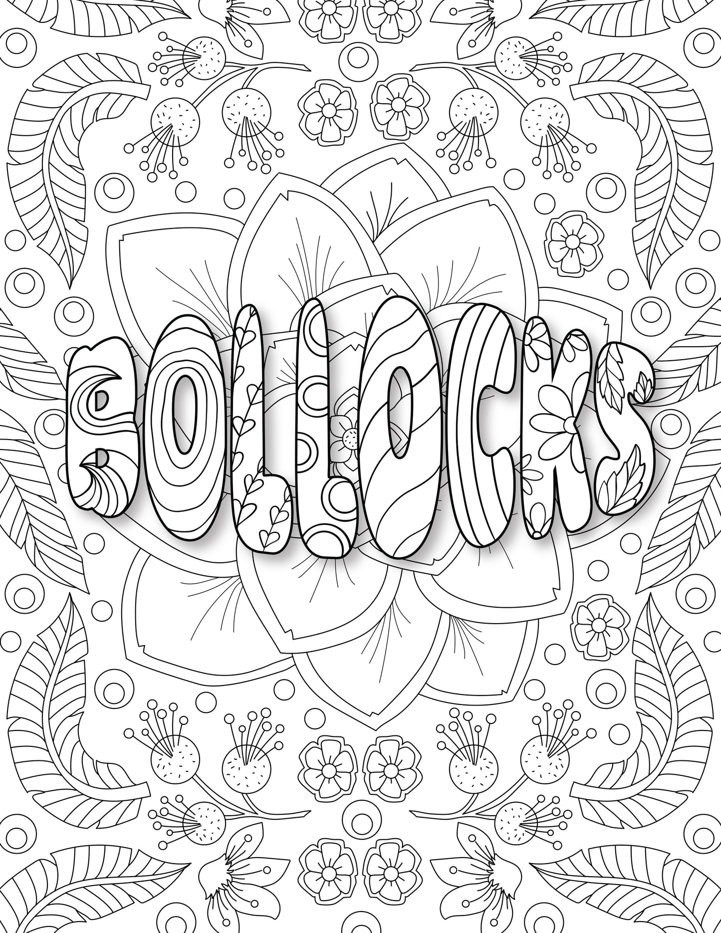 Adult swear word coloring book