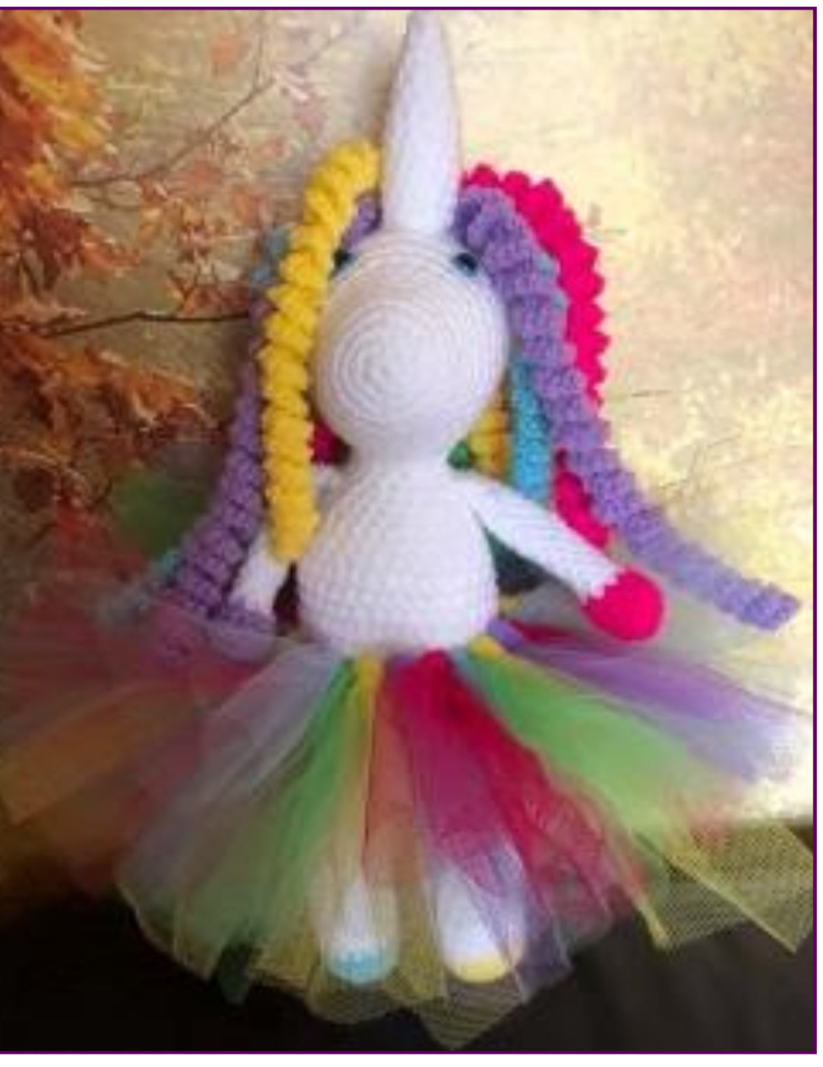 Crochet plush Unicorn pattern. Digital download