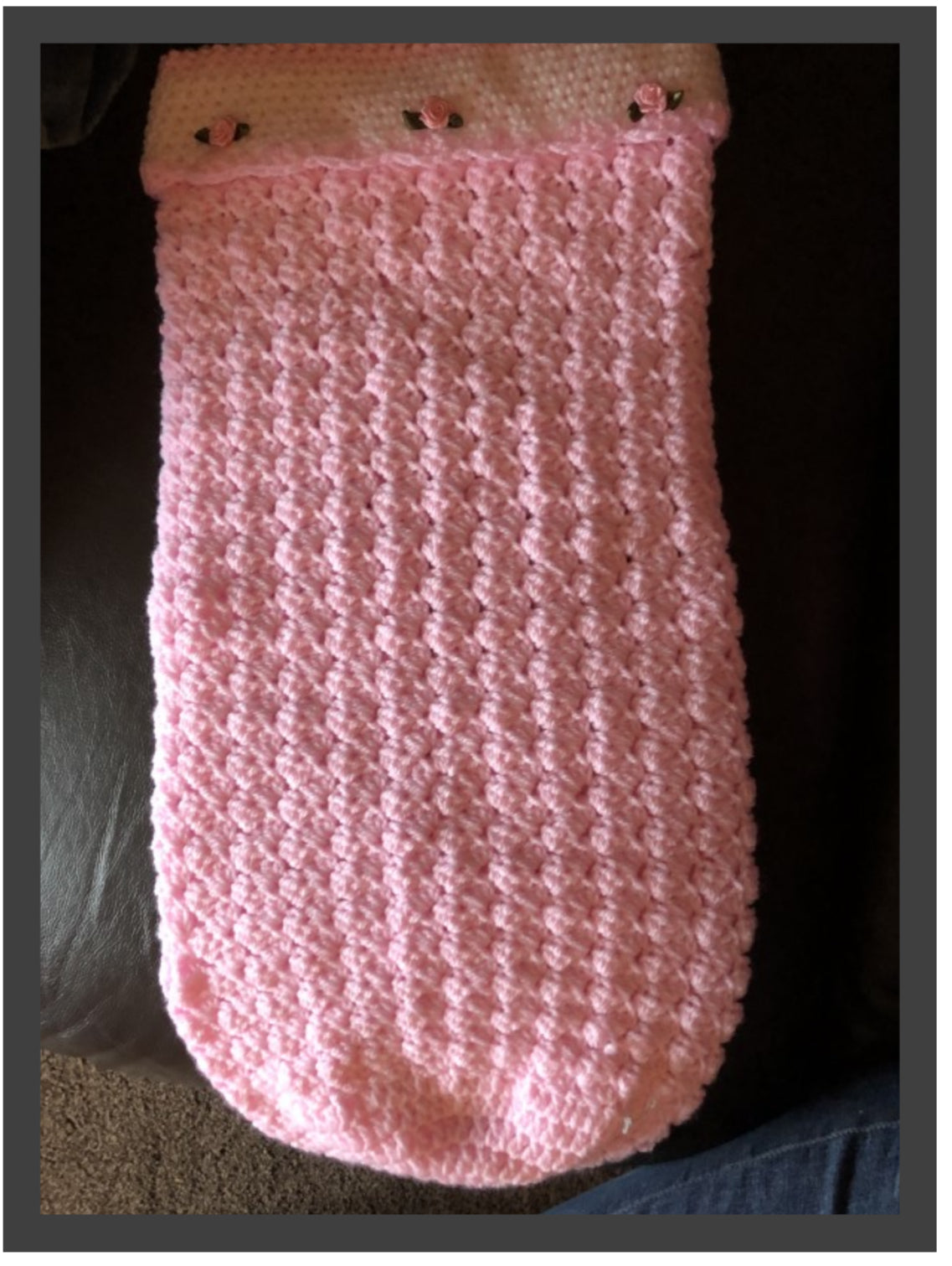 Handwritten Crochet Pattern – Cozy Child’s Cuddle Sack