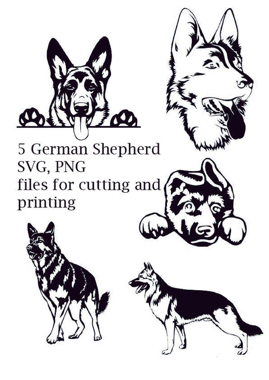 German Shepherd SVG Bundle | Digital Download for Cricut & Silhouette | Dog Lover & K9 Designs